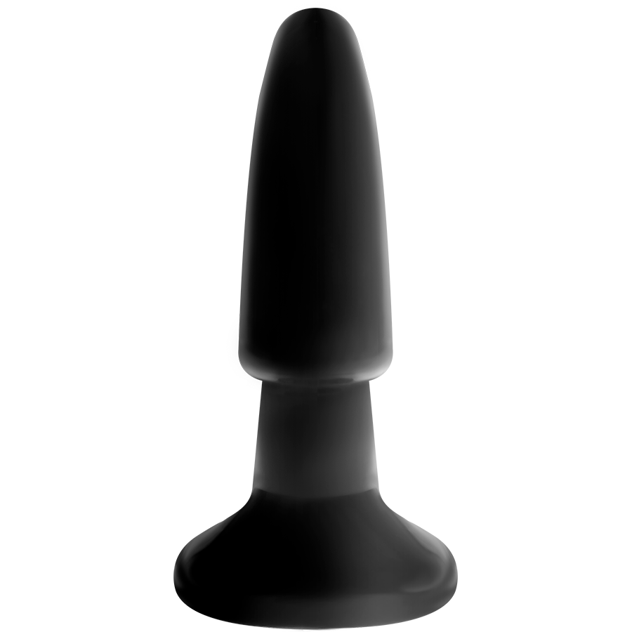 Darkness Calcinha de Couro PU com Plug e Vibrador Intercambiável, detalhe dos acessórios.