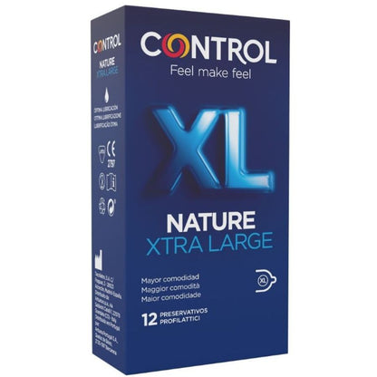 Embalagem de preservativos CONTROL Adapta Nature XL 12 Unidades