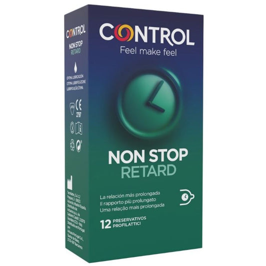 Control – Preservativos Non Stop Retard com Benzocaína (12 Unidades)