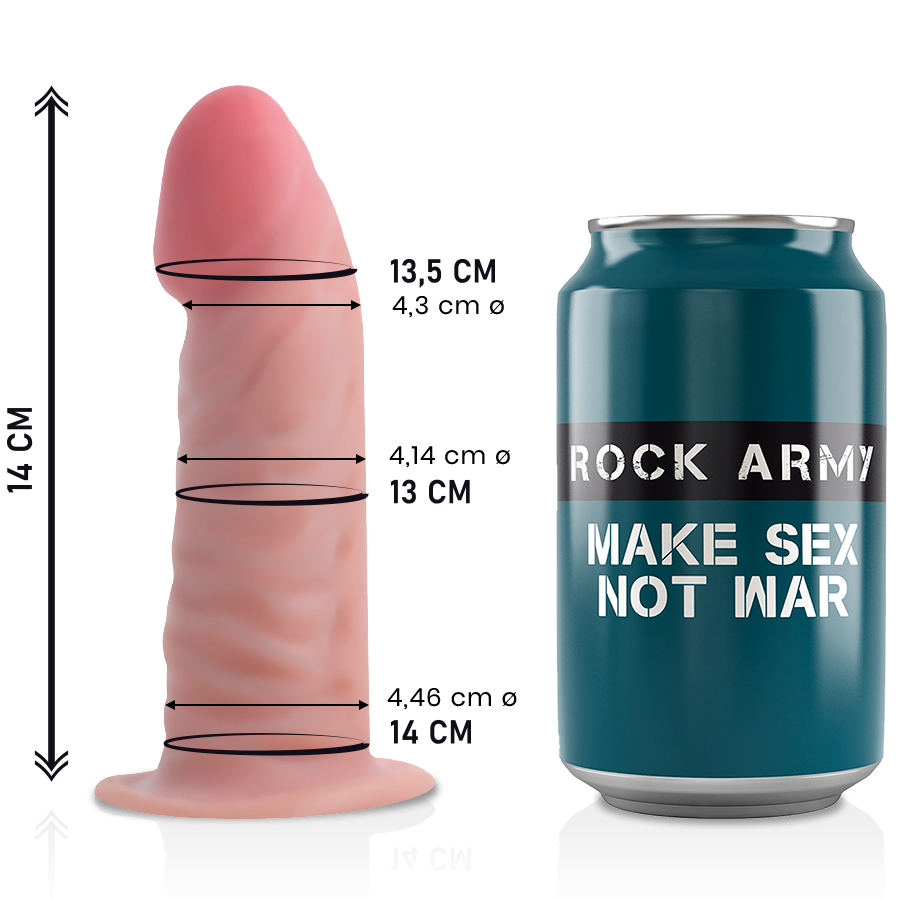 Rockarmy – Dildo Realístico Dual Density Tiger 14 x 4,46 cm