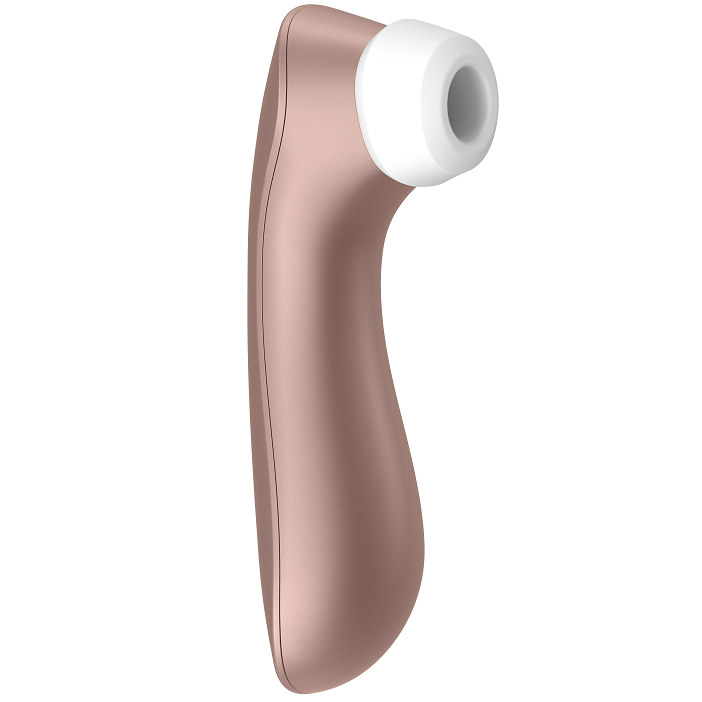 Close-up do vibrador Satisfyer Pro 2 com estimulação de ondas de pressão.