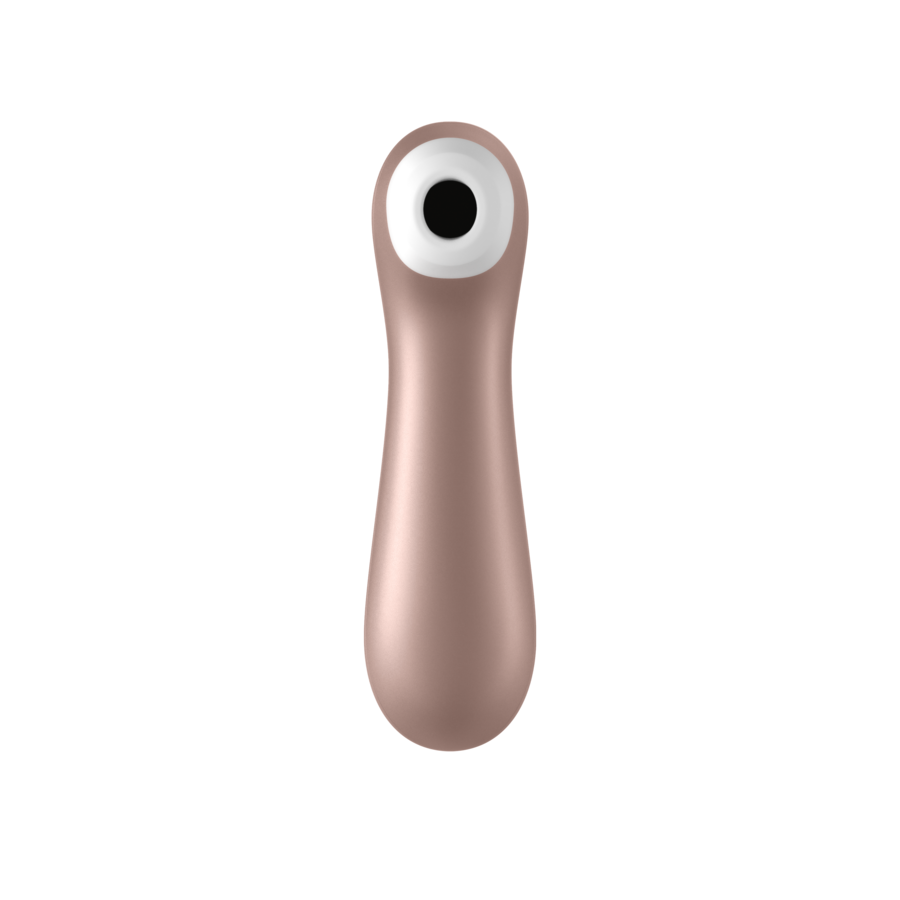 Close-up do vibrador Satisfyer Pro 2 com estimulação de ondas de pressão.