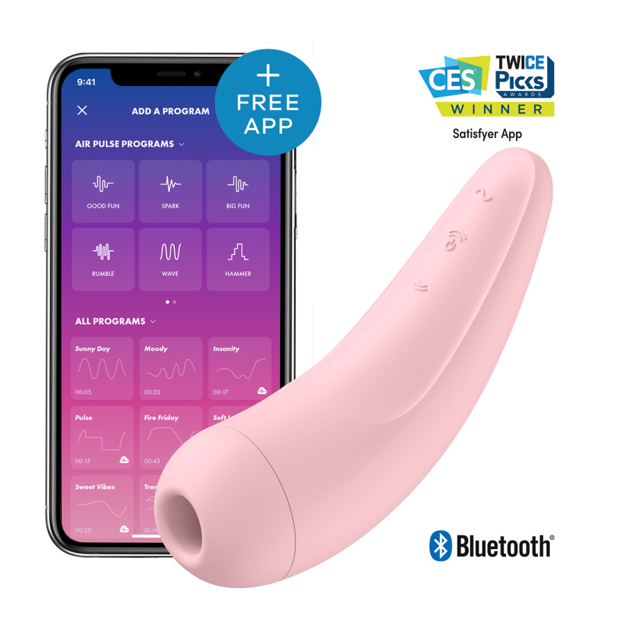 Curvy 1+ Vibrador Clitoriano con Ondas de Presión y Vibración