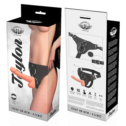 Arnês com dildo realista Harness Attraction Taylor Deluxe 18cm x 4.5cm