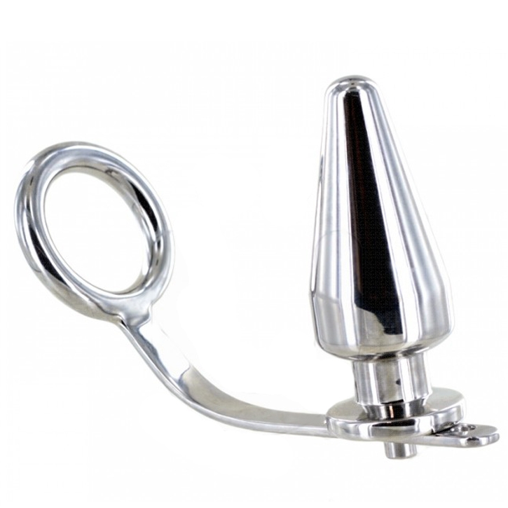 Anillo de Acero con Plug Anal