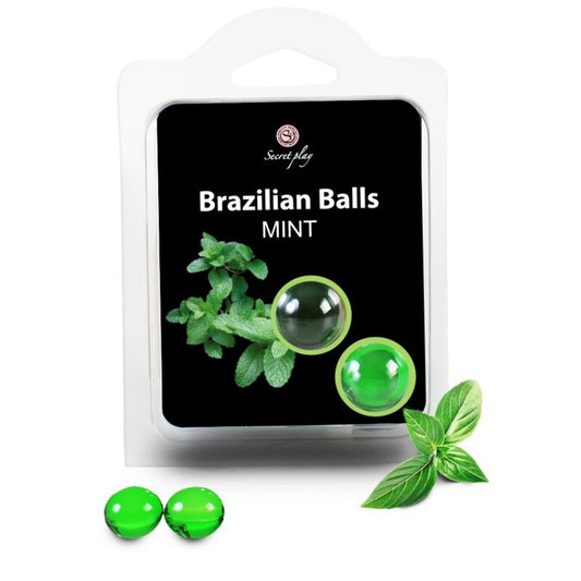 SECRETPLAY 2 Bolas Brasileiras de Menta para massagem corporal