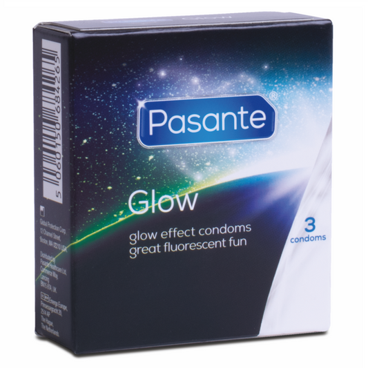 Preservativos Pasante Glow | Brilha no Escuro para uma Experiência Divertida - 3 Unidades