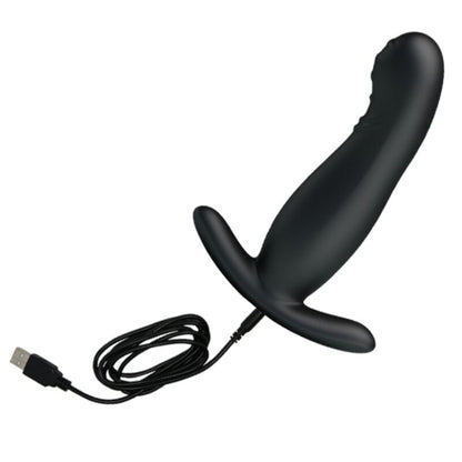 Imagem do MR PLAY Massageador de Próstata Preto Recarregável Vibratório de Silicone.