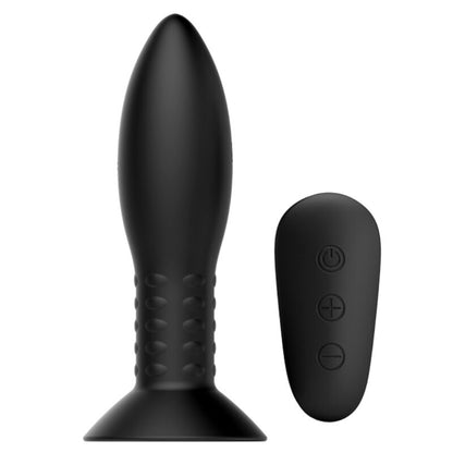 MR PLAY Plug Anal com Controle Remoto, Bolas Rotativas e Vibração de silicone macio