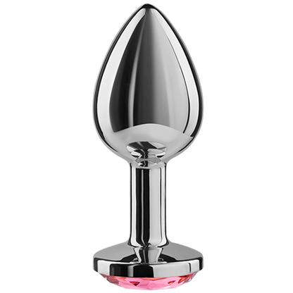 SECRETPLAY Plug Anal de Alumínio Fúcsia 7 CM, ideal para jogos de temperatura e prazer anal.