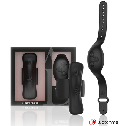 ANNE'S DESIRE Panty Pleasure Secret com Tecnologia WATCHME Preto, vibrador de calcinha discreto para prazer íntimo.