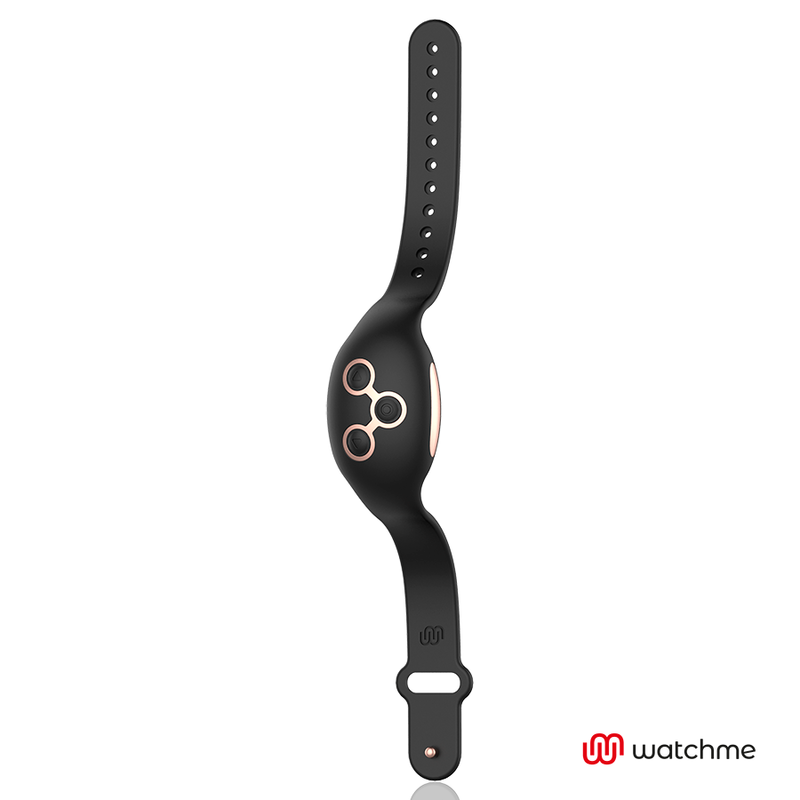 ANNE'S DESIRE Panty Vibrador Discreto WATCHME Preto/Ouro, mostrando seu design compacto e elegante.