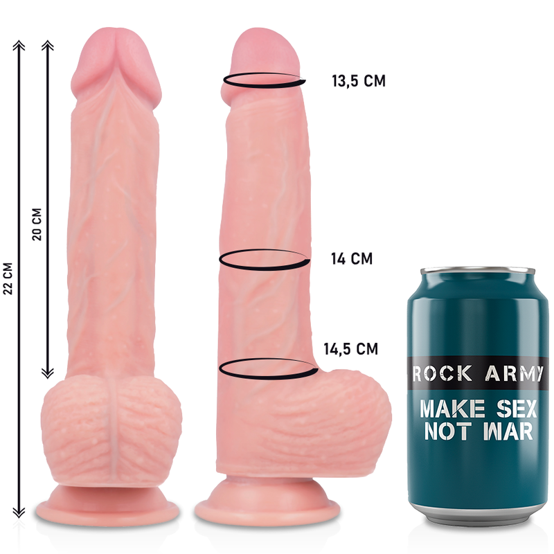 Detalhe do Vibrador ROCKARMY Apache de Silicone Líquido com Controle Remoto e Arnês