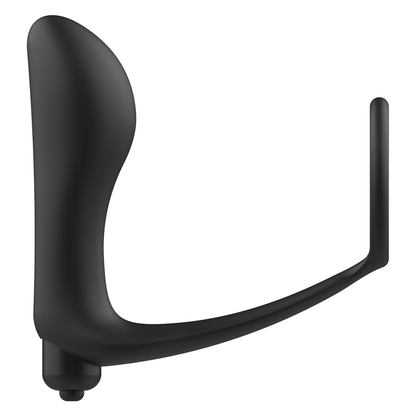 Close-up do Plug Anal Vibratório ADDICTED TOYS com Anel Peniano, detalhando textura e design em silicone.